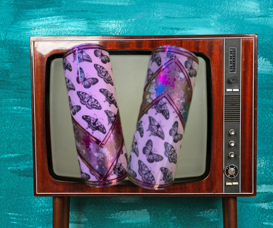 30 OZ CELESTIAL BUTTERFLY TUMBLER